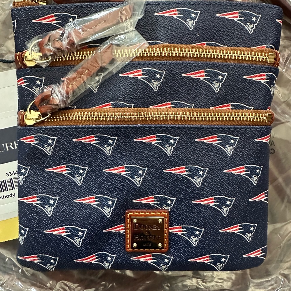 Dooney & Bourke Patriots Triple Zip Crossbody